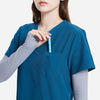 Women's Basic Micro Fiber Stretch Fabric Scrub Top-Valiant-TSPL22SCT001F