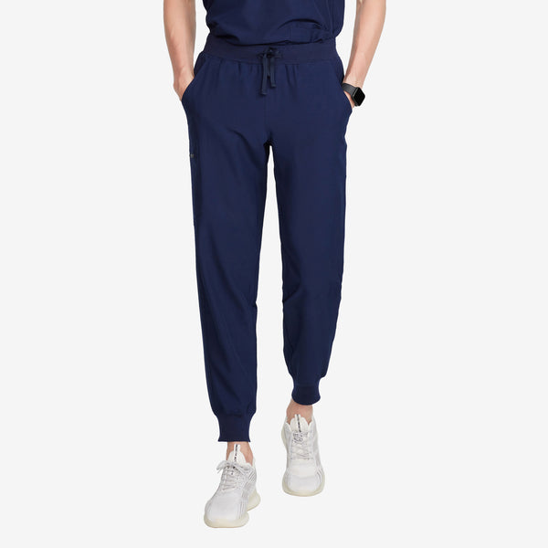 Men's Basic Micro Fiber Stretch Fabric Scrub Pants-LouisTSPL22SCP001M