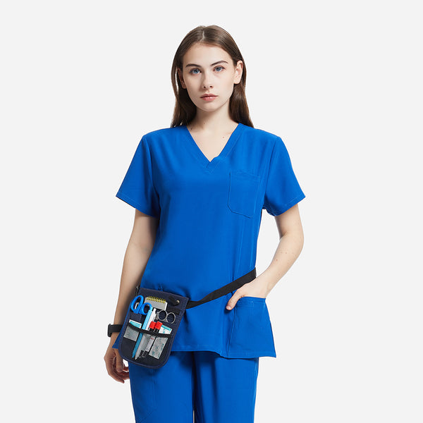 Women's Basic Micro Fiber Stretch Fabric Scrub Top-Valiant-TSPL22SCT001F