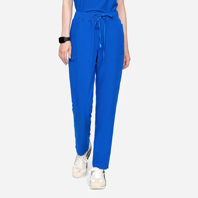 Women's Basic Micro Fiber Stretch Fabric Scrub Pants-Horizon-TSPL22SCP004F