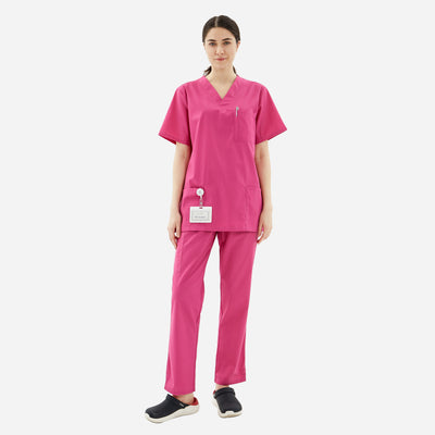 Women's Basic Poly CottonScrub Set-Titan-TCPL21SCT001U&TCPL21SCP001U