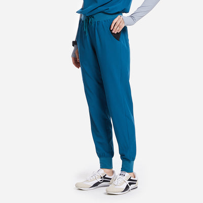 Women's Basic Micro Fiber Stretch Fabric Scrub Pants-Valiant-TSPL22SCP001F
