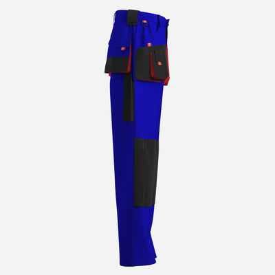 Men'sClassic Poly Cotton Work Trousers Royal Blue -POLX23WWP053M