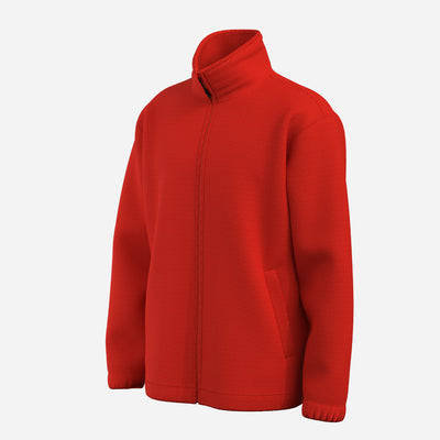 Men's Basic Polar Fleece Jacket-POLX22WWT039M