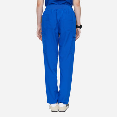 Women's Basic Micro Fiber Stretch Fabric Scrub Pants-Horizon-TSPL22SCP004F