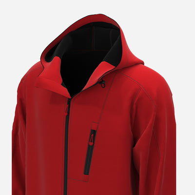 Men's Red Waterproof Jacket-23RGM0707TSJM