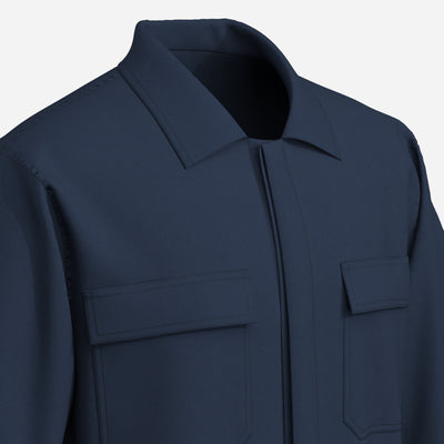 Men's BasicPoly Cotton Work Jacket- POLX23WWT045M