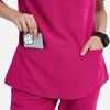 Women's Poly Rayon 4 Way Stretch Scrub Top-Ellisa-TRST22SCT001F