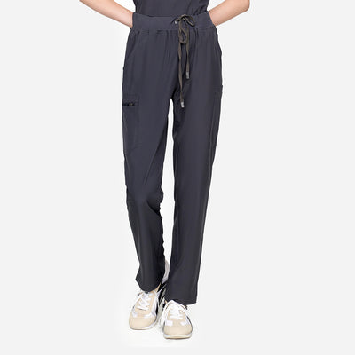 Women's Basic Micro Fiber Stretch Fabric Scrub Pants-Horizon-TSPL22SCP004F