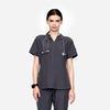 Women's Basic Micro Fiber Stretch Fabric Scrub Top-Horizon-TSPL22SCT004F